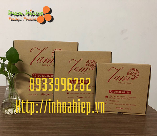 In hộp pizza