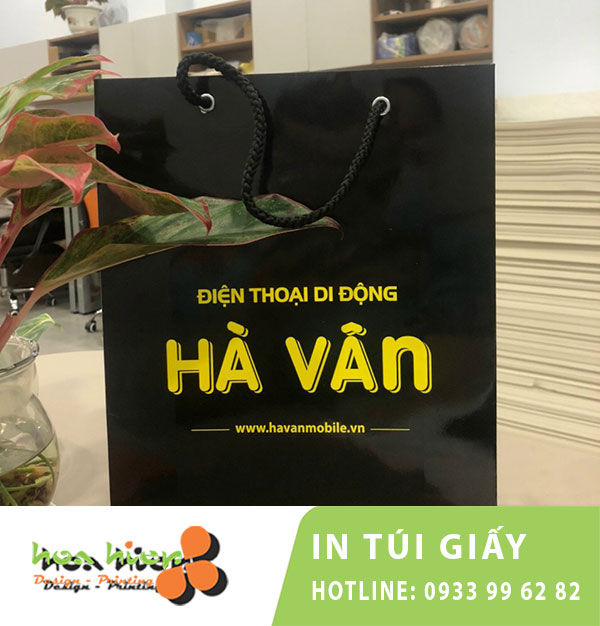 In túi giấy c250 shop điện thoại