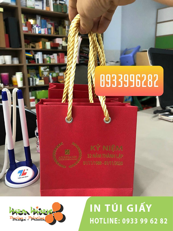 In túi giấy ngân hàng Agribank
