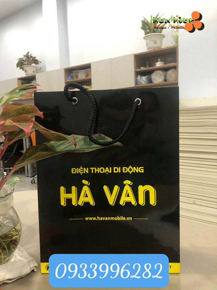 In túi giấy đựng điện thoại
