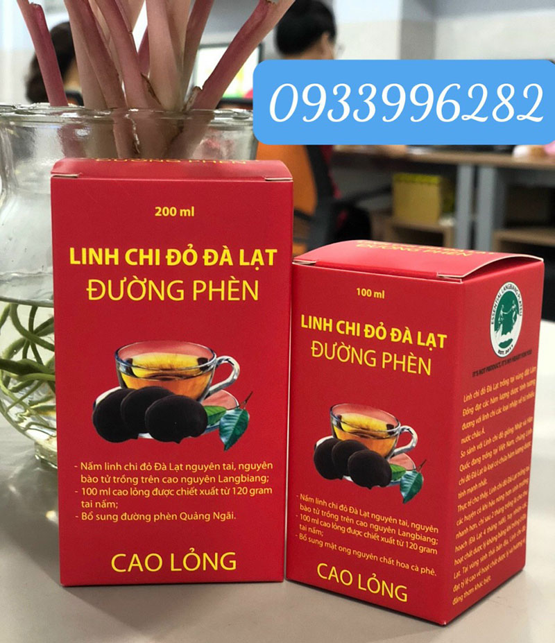 Hộp trà linh chi