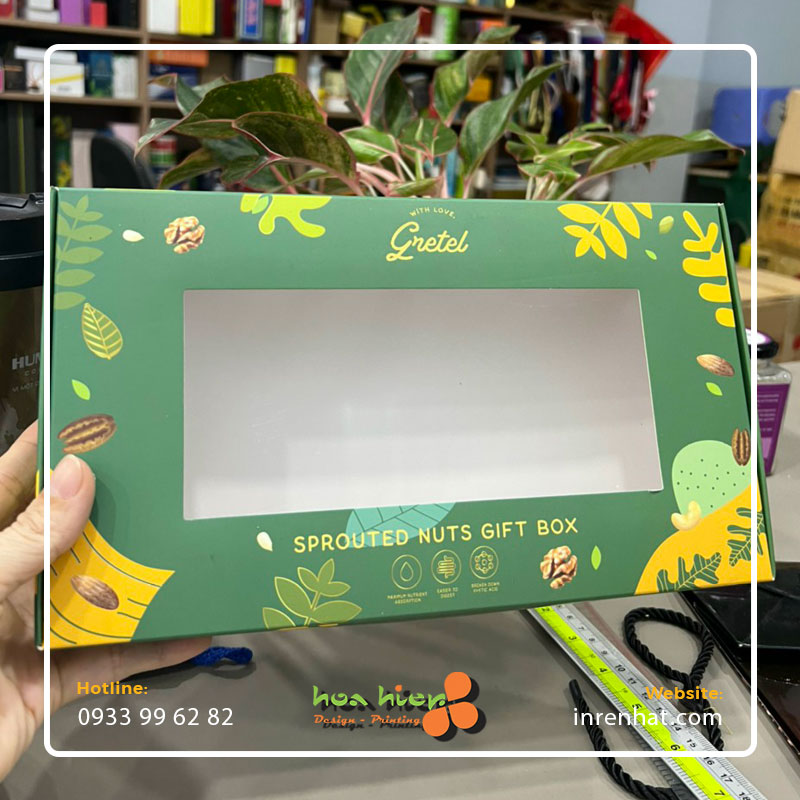 Hộp giấy supor mặt kiếng