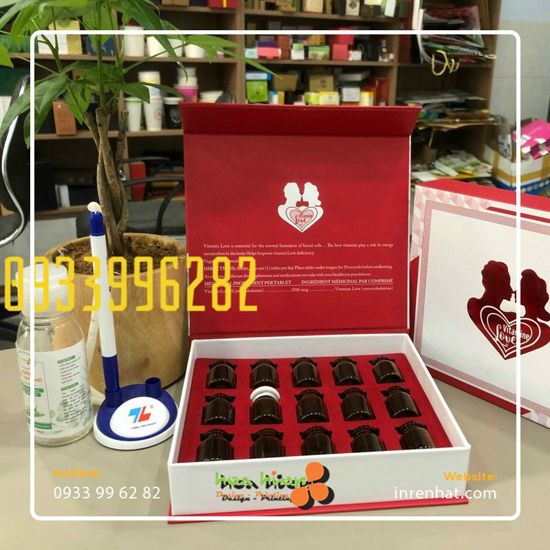 In hộp giấy nam châm đựng mỹ phẩm