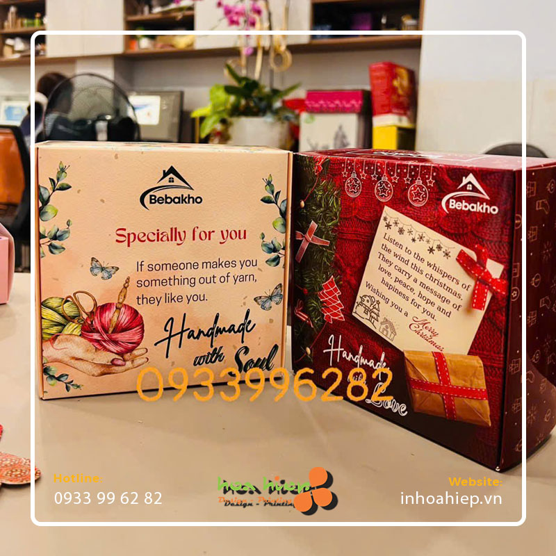 Hộp giấy đựng quà handmade