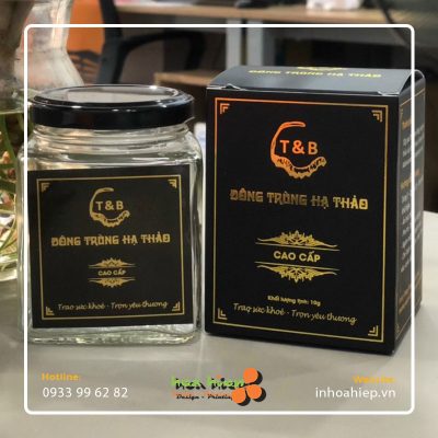 In hộp đông trùng hạ thảo