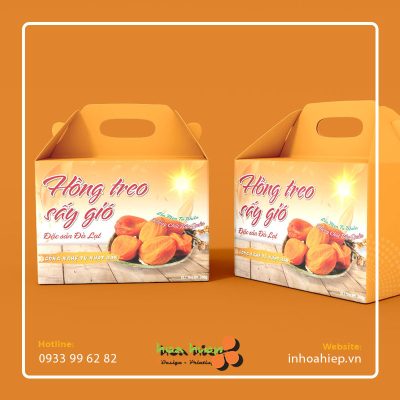 In hộp giấy đựng trái cây sấy