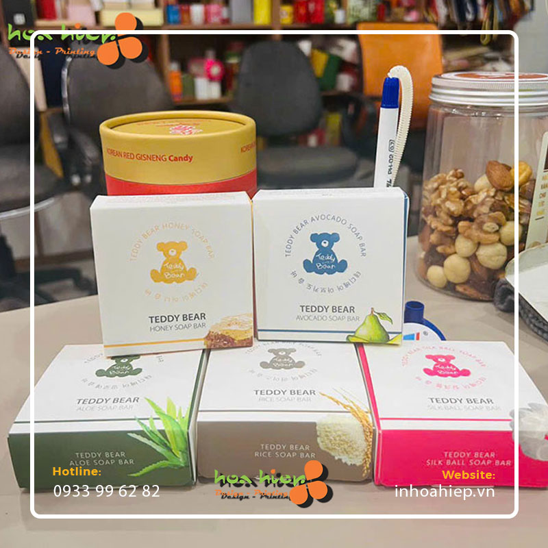 In hộp giấy đựng xà bông (soap)