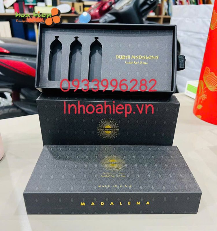 Hộp giấy cứng nắp rời đựng tinh dầu