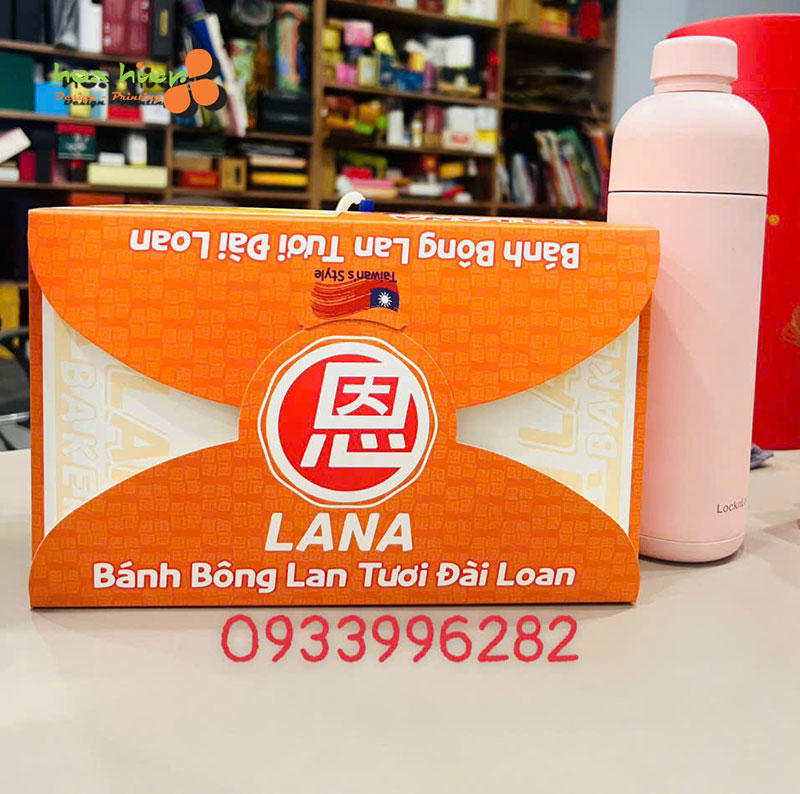 Hộp giấy đựng bánh bông lan