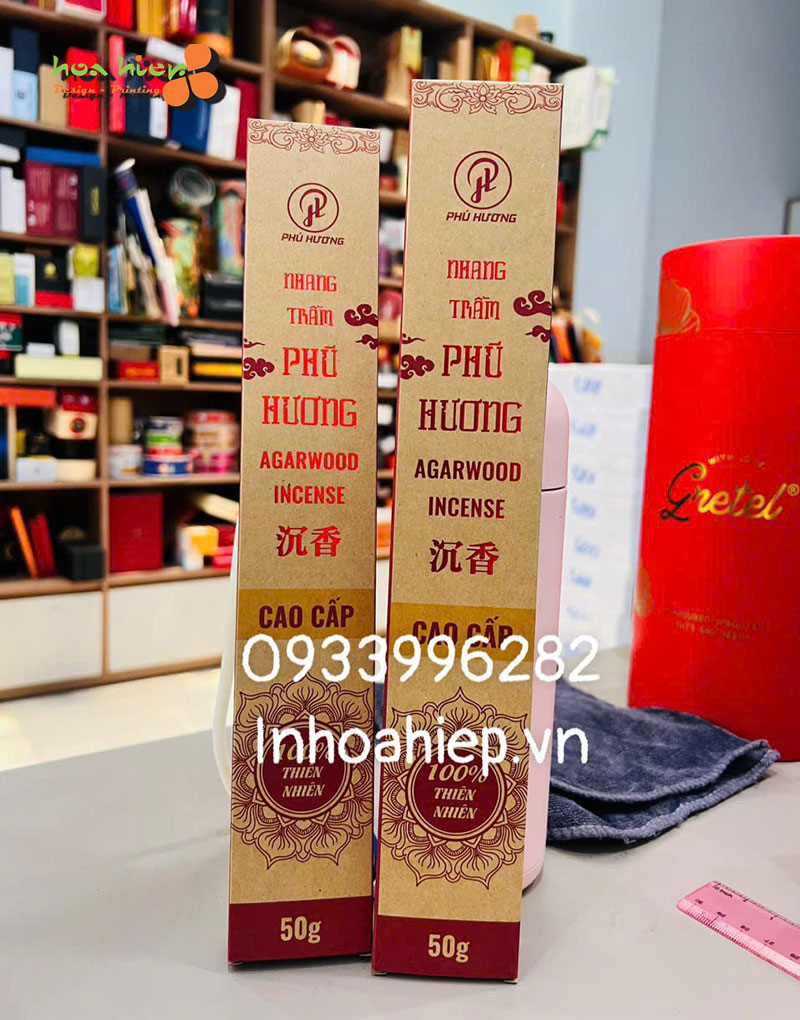 Hộp giấy đựng nhang trầm