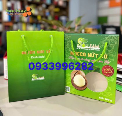 in túi giấy đựng nông sản, đặc sản địa phương