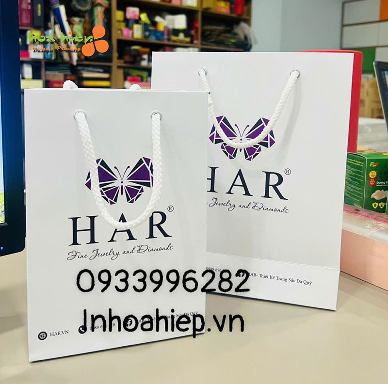 In túi giấy đựng trang sức