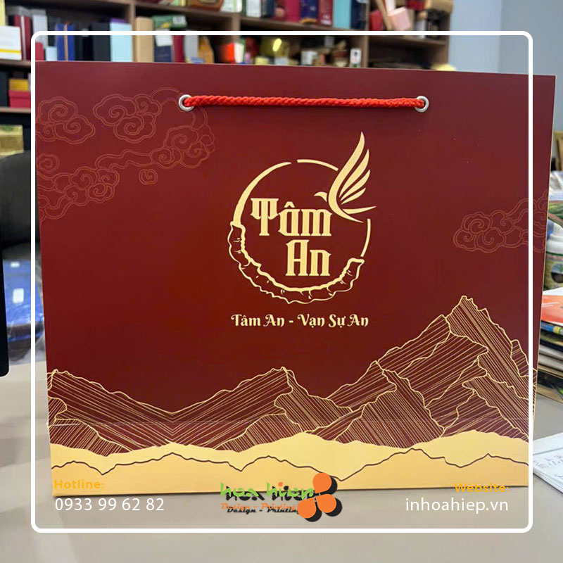 In túi giấy đựng yến sào cao cấp