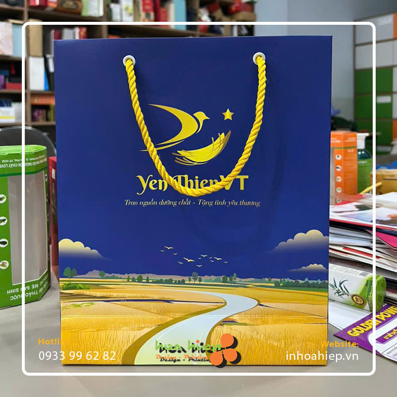 In túi giấy đựng yến sào cao cấp