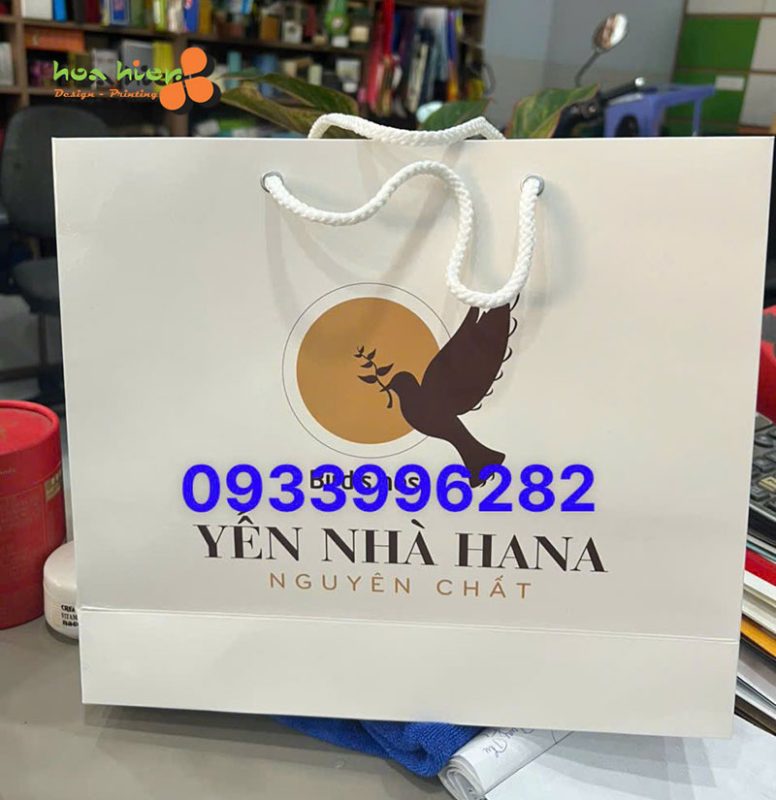 In túi giấy đựng yến sào cao cấp
