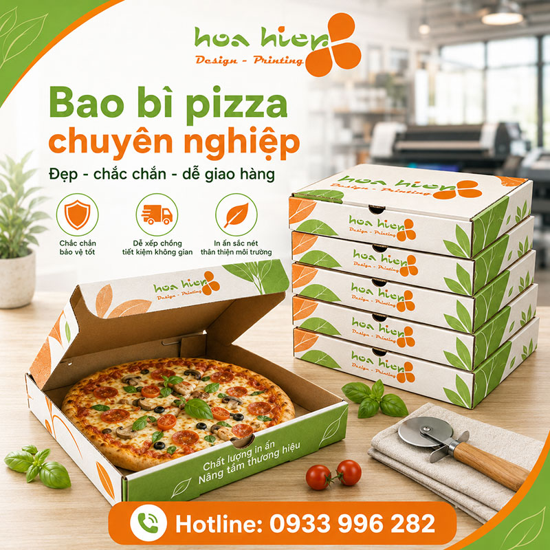 In bao bì pizza chuyên nghiệp