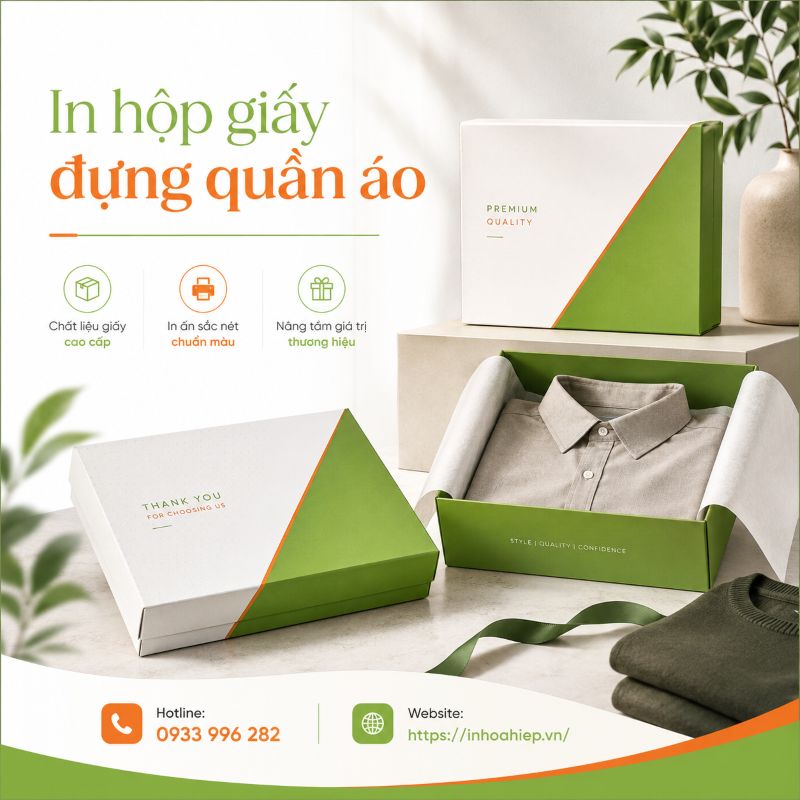 In hộp giấy đựng quần áo