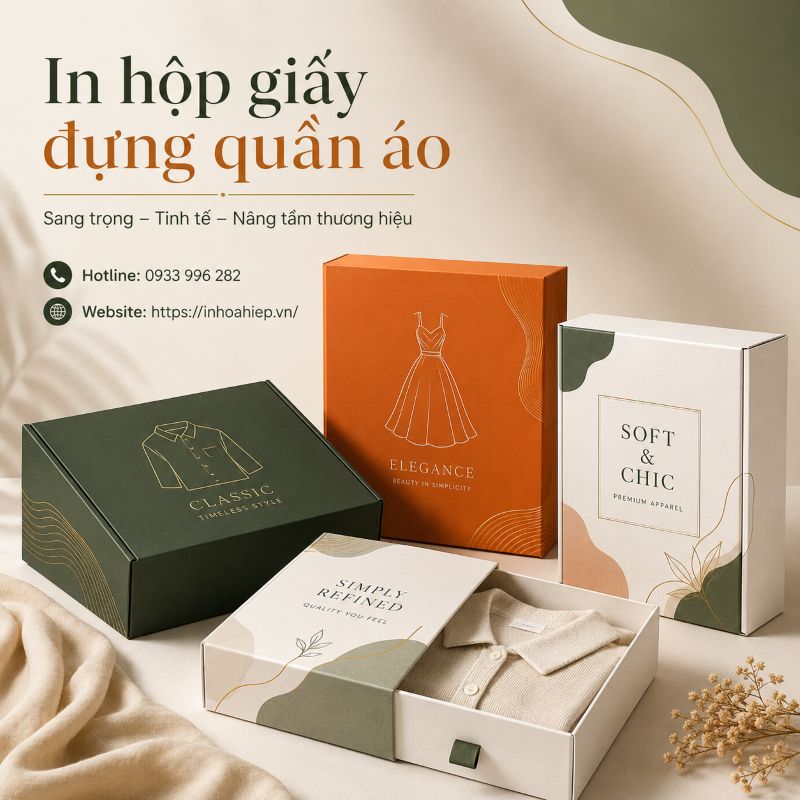In hộp giấy đựng quần áo