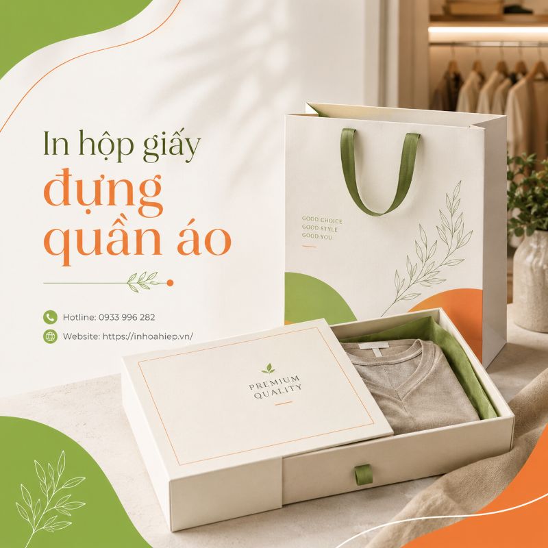 In hộp giấy đựng quần áo
