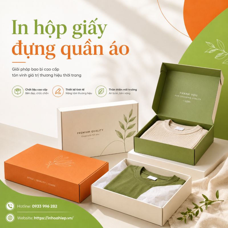 In hộp giấy đựng quần áo