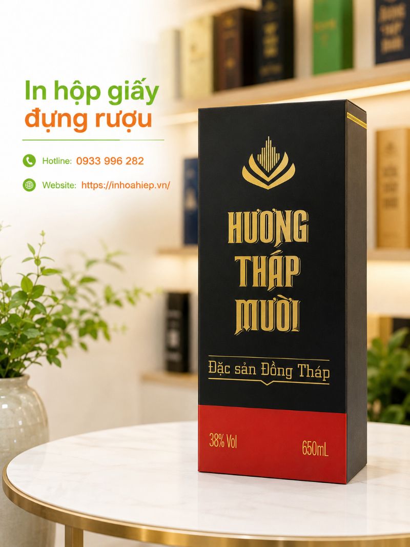 In hộp giấy đựng rượu tại TPHCM