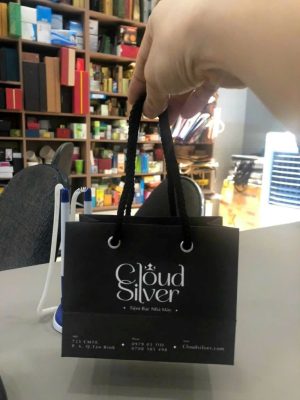 In túi giấy trang sức bạc
