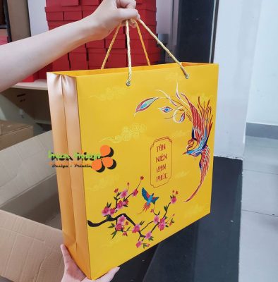 Túi giấy đựng quà Tết – Thiết kế sang trọng, in ấn theo yêu cầu