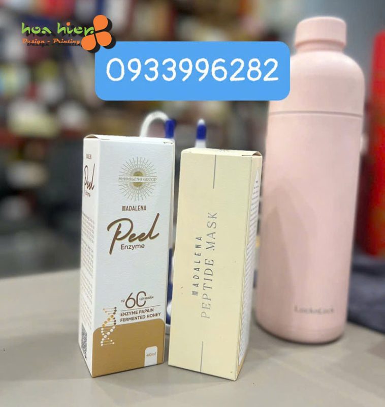 In hộp giấy đựng mặt nạ Peptide và tinh chất Peel da tại TP.HCM