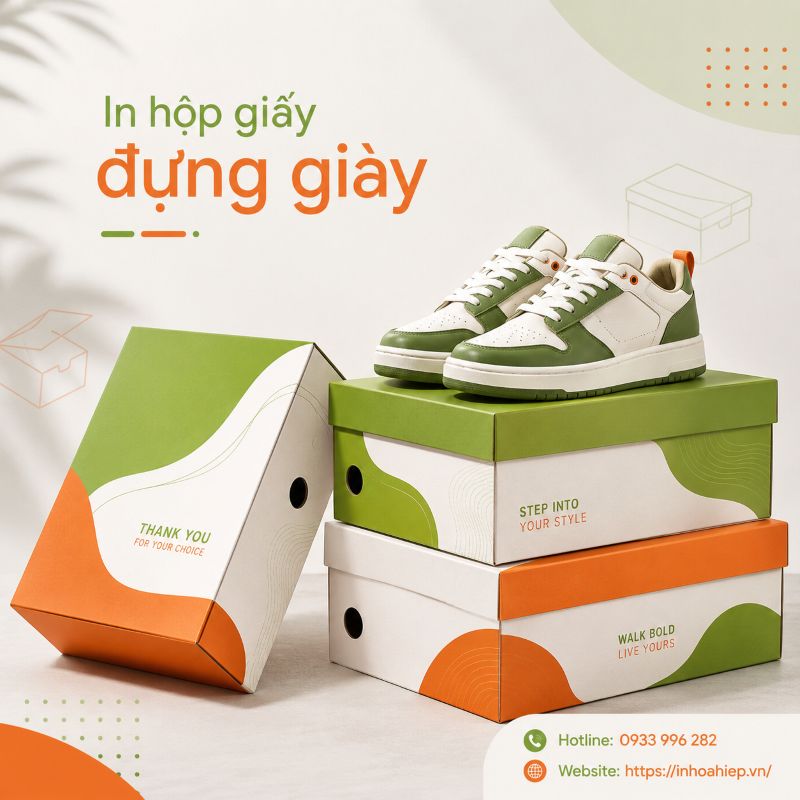 In hộp giấy đựng giày