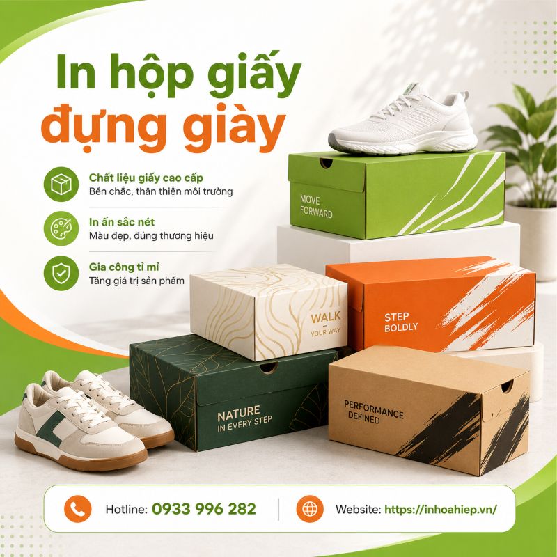 In hộp giấy đựng giày