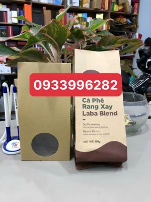 In túi giấy kraft đựng cà phê