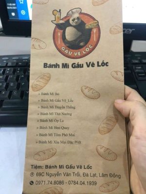 In túi giấy kraft đựng thực phẩm
