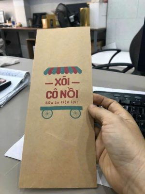 In túi giấy kraft đựng thực phẩm