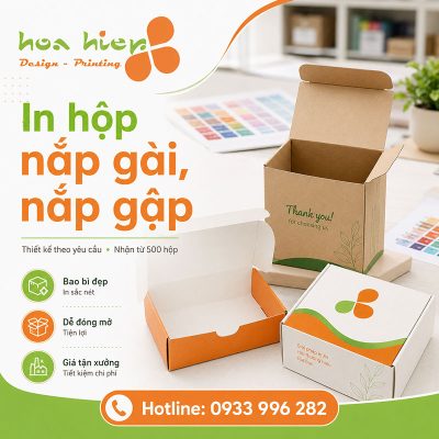 In hộp nắp gài, nắp gập tại TP.HCM