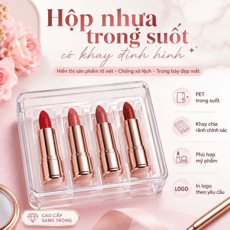 Hộp nhựa trong suốt có khay định hình