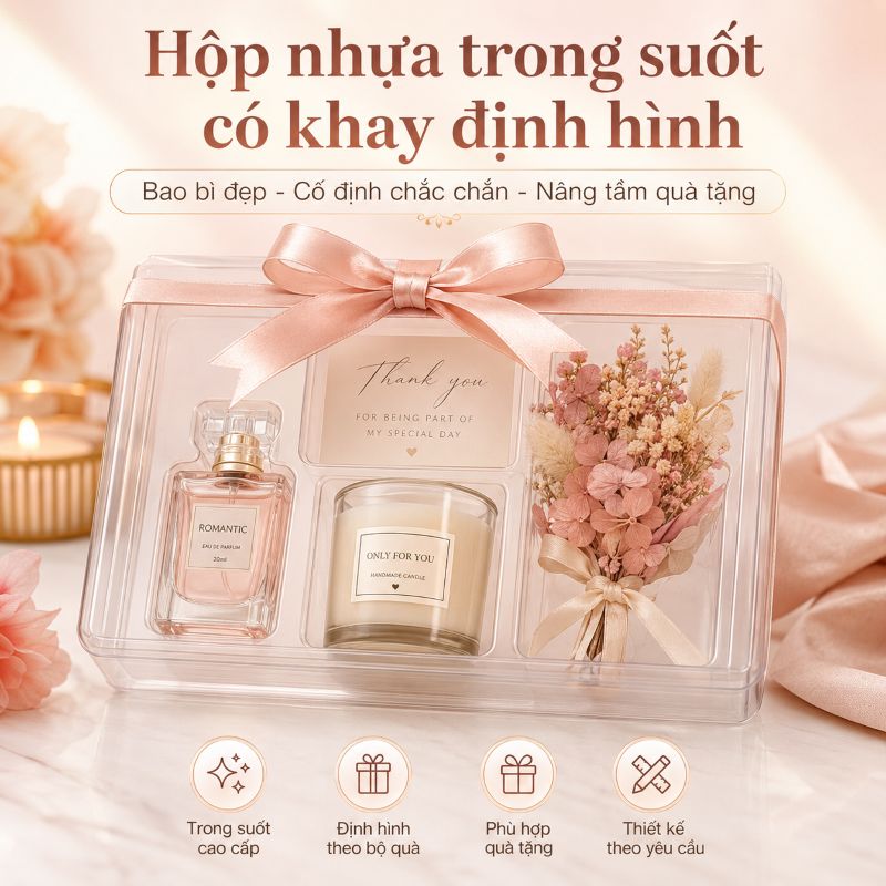 Hộp nhựa trong suốt có khay định hình