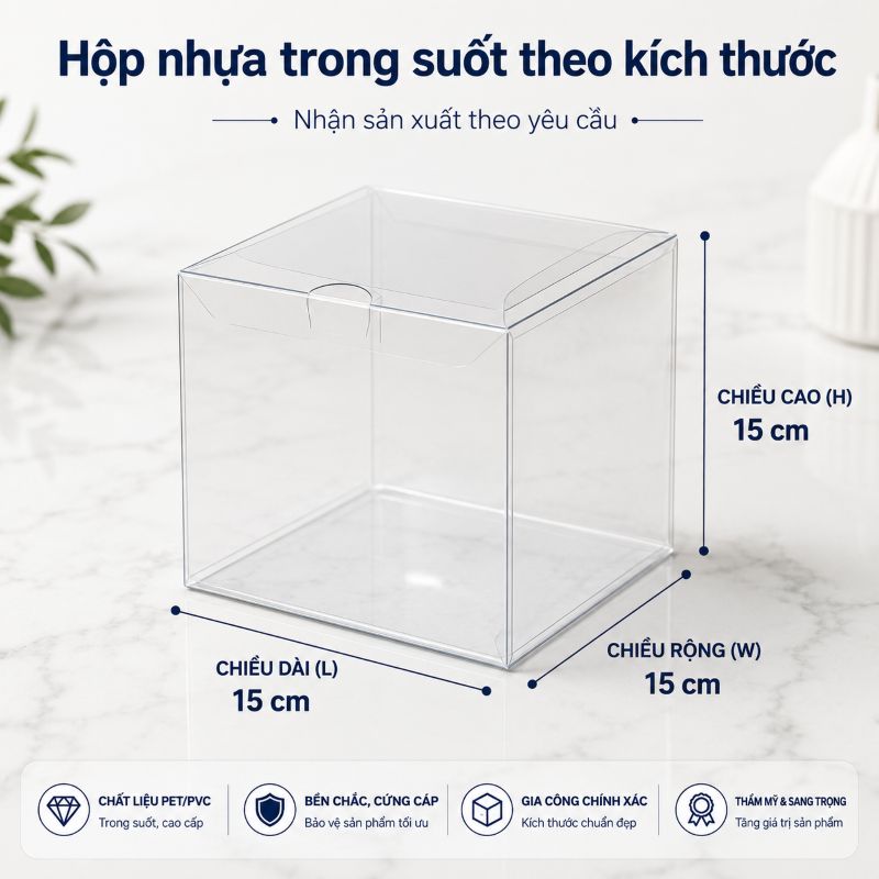 Xưởng sản xuất hộp nhựa trong suốt theo kích thước
