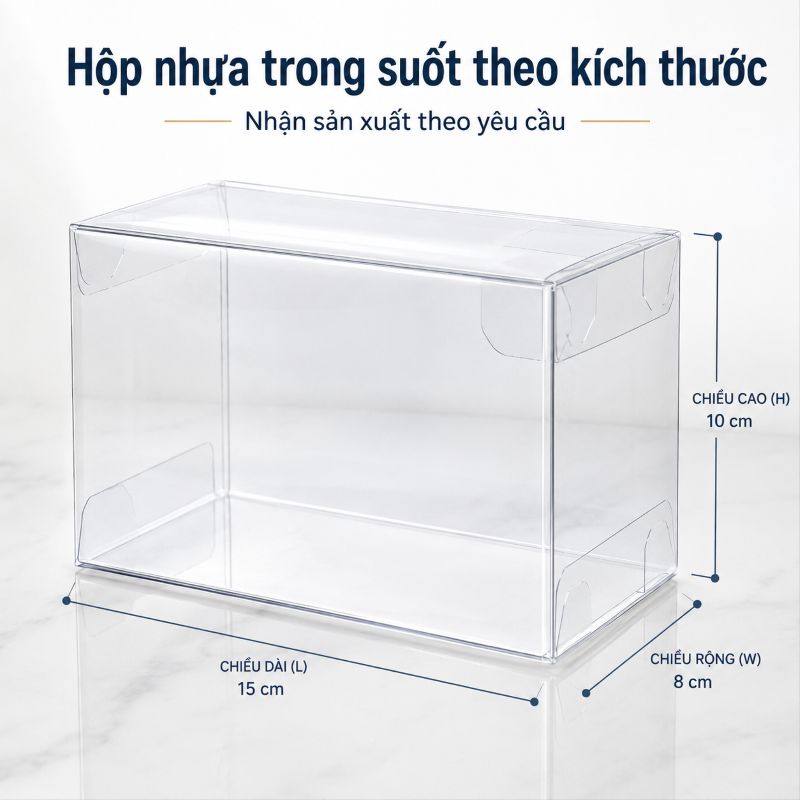 Xưởng sản xuất hộp nhựa trong suốt theo kích thước