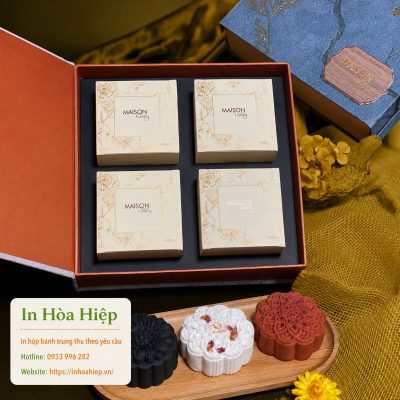 In hộp bánh trung thu có logo cho doanh nghiệp