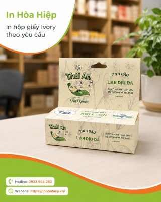 In hộp giấy Ivory theo yêu cầu tại TPHCM