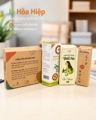 In hộp giấy tái chế – Kraft theo yêu cầu tại TPHCM