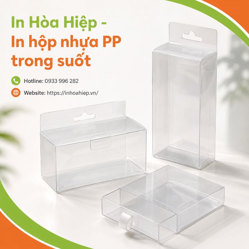 In hộp nhựa PP trong theo yêu cầu tại TPHCM