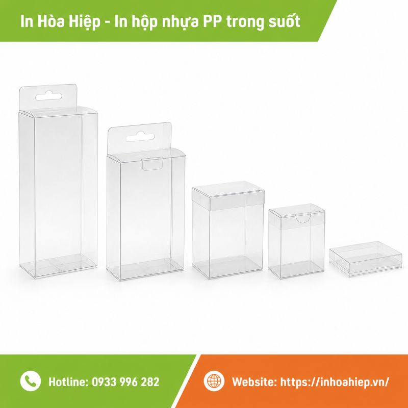 In hộp nhựa PP trong theo yêu cầu tại TPHCM