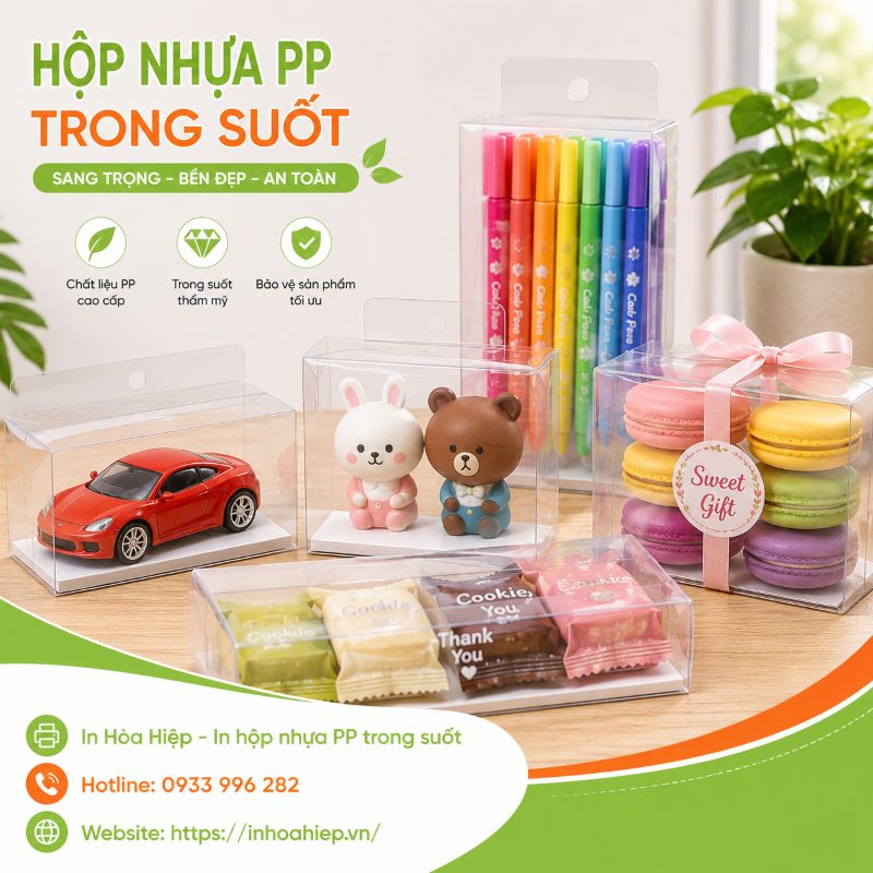 In hộp nhựa PP trong theo yêu cầu tại TPHCM
