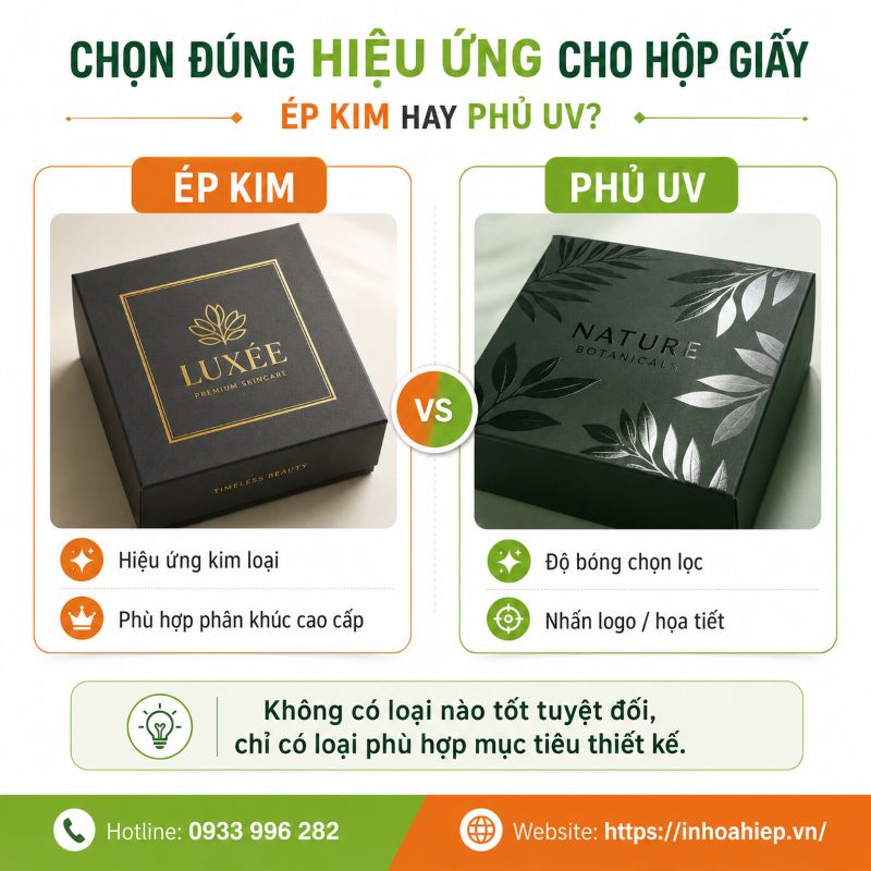 Ép kim và phủ UV