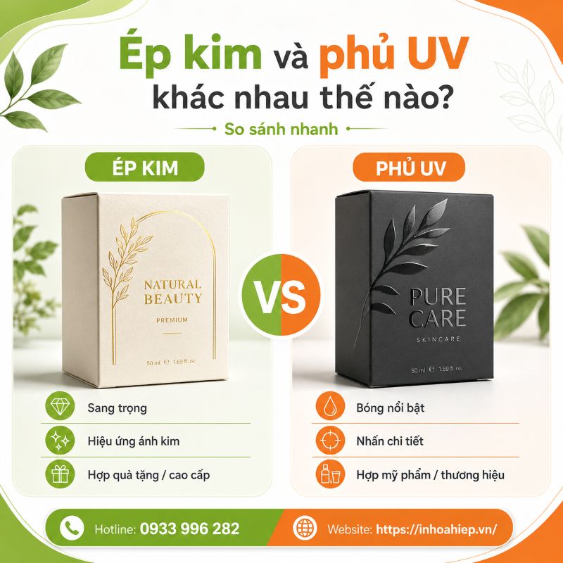 Ép kim và phủ UV