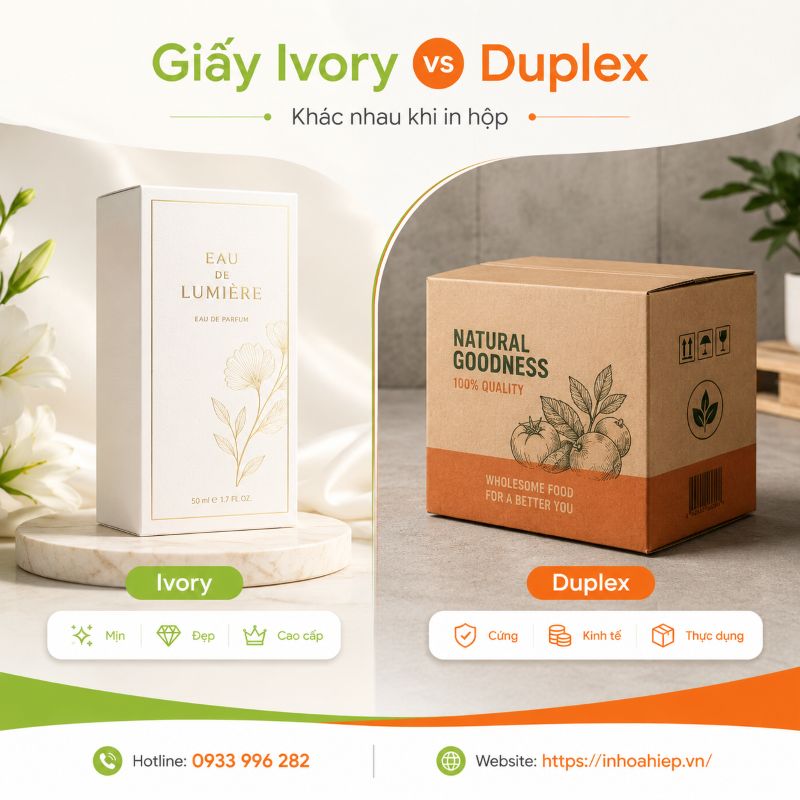 Giấy Ivory và Duplex