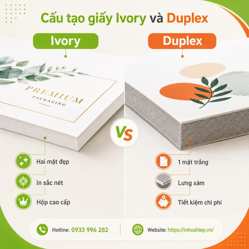 Giấy Ivory và Duplex