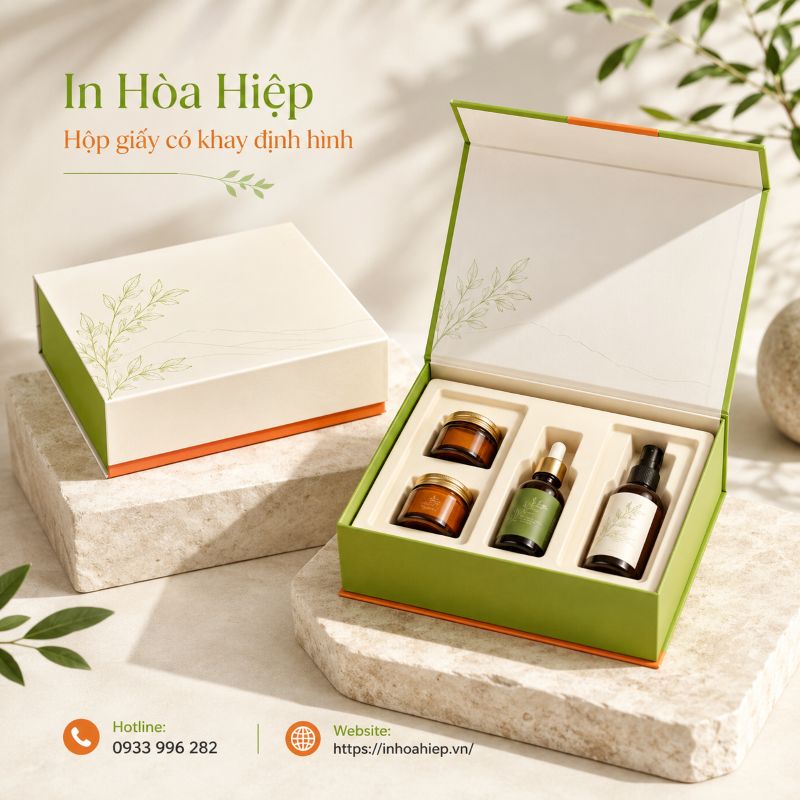 Hộp giấy có khay định hình