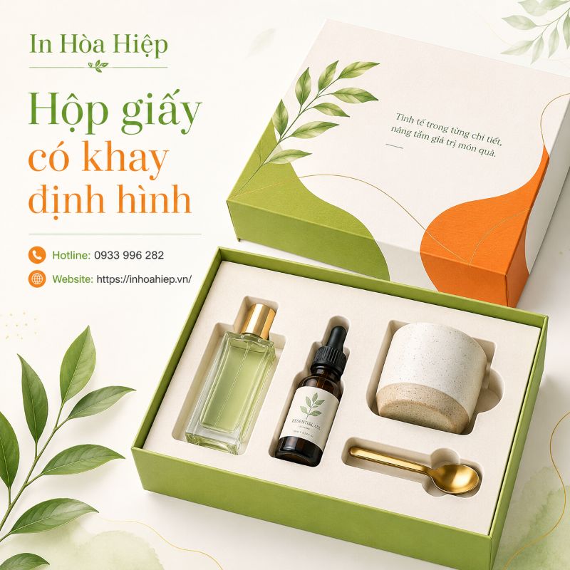 Hộp giấy có khay định hình